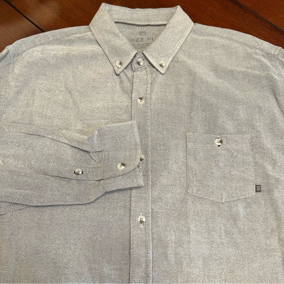 Free Fly Shirt Men's XXXL 3XL Gray Bamboo Blend Casual Long Sleeve Button Down - Picture 1 of 15
